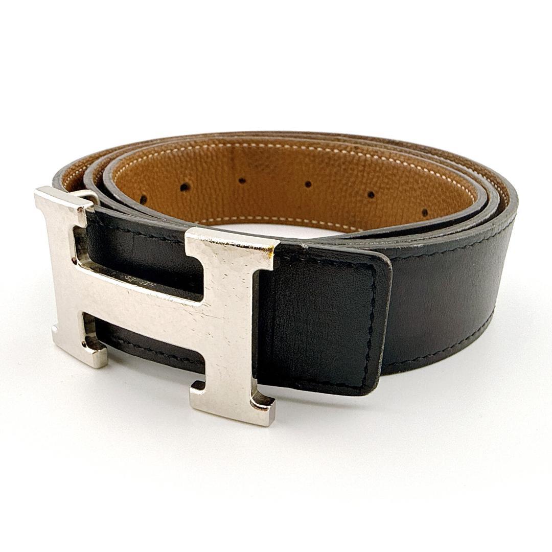 良品【HERMÈS／エルメス】コンスタンス ベルト 95 □R 穴増設あり