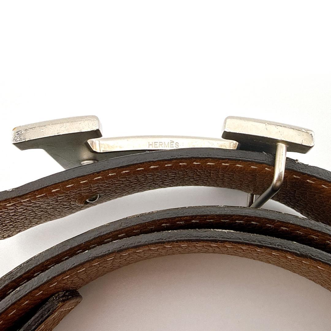 良品【HERMÈS／エルメス】コンスタンス ベルト 95 □R 穴増設あり