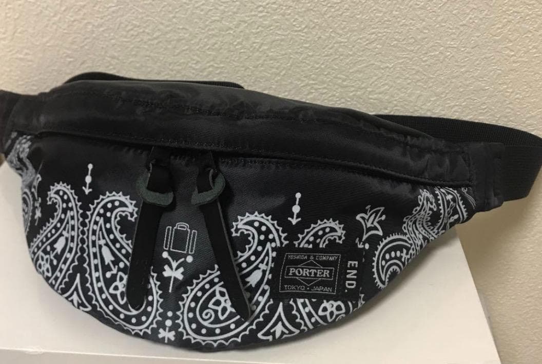 PORTER x END バンダナ柄 ウエストバッグ　日本未発売　レア