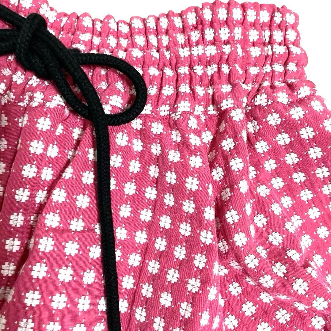 新品未使用OBLIフラワージャガードフレアスカート