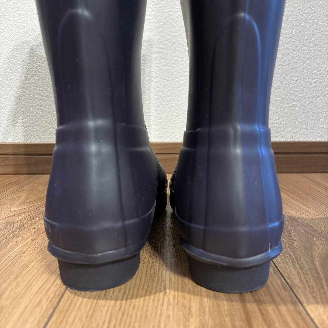 HUNTER ダークブルー 長靴 バックル付き 25cm