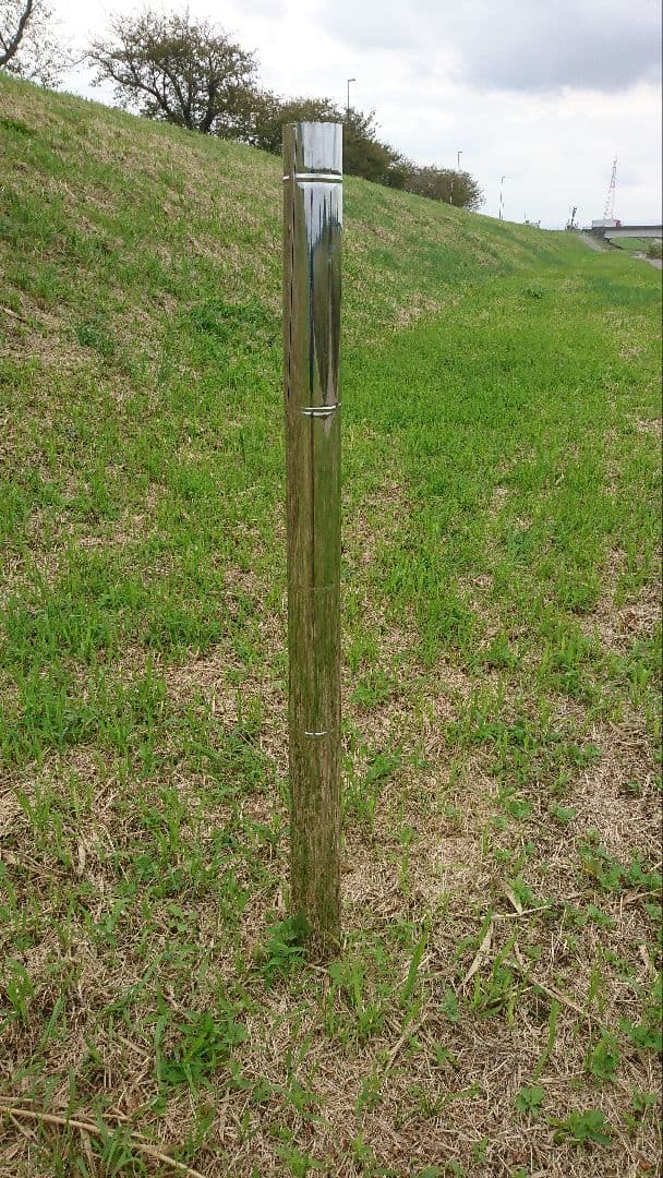 収納時350mmの入れ子式煙突(106mm〜80mm)