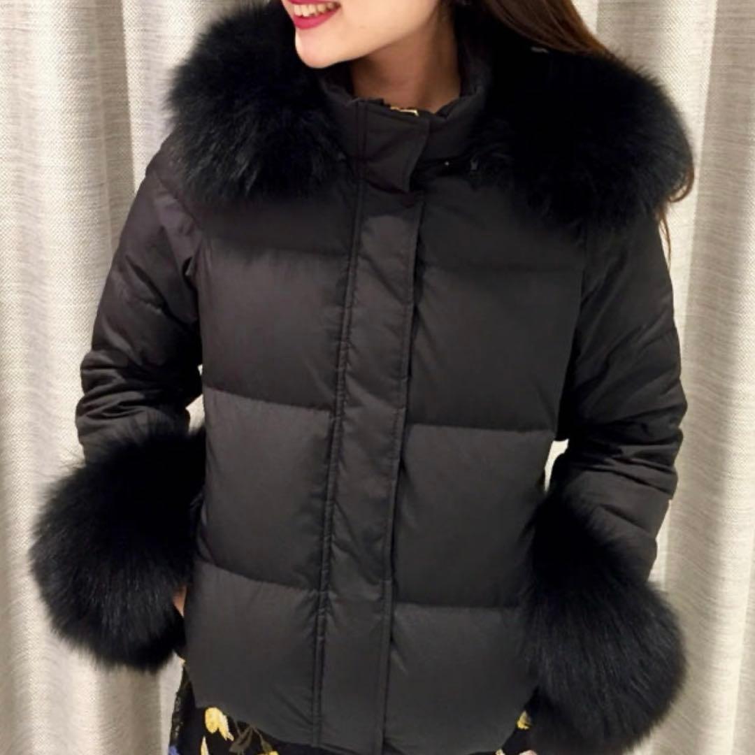 美品✨GRACE CONTINENTAL ファー付ショートダウンジャケット