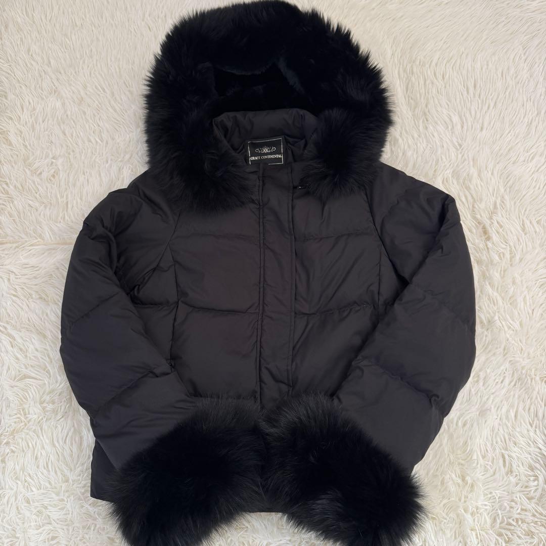 美品✨GRACE CONTINENTAL ファー付ショートダウンジャケット