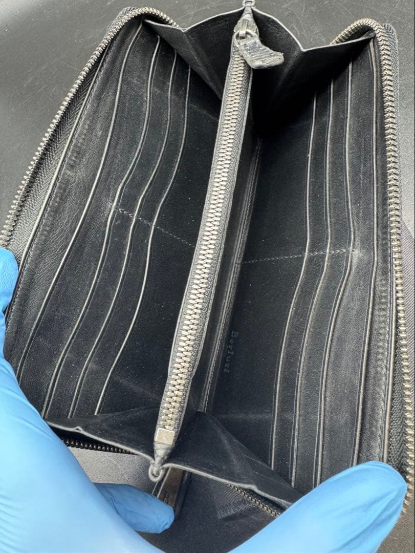 ベルルッティ　Berluti ブラックレザー長財布