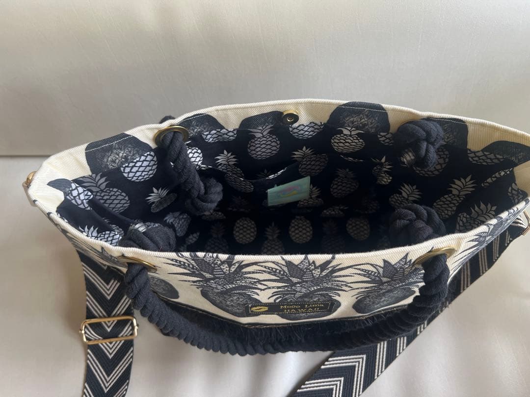 Mocolima Hawaii モコリマハワイ ブラックパイントートバッグ