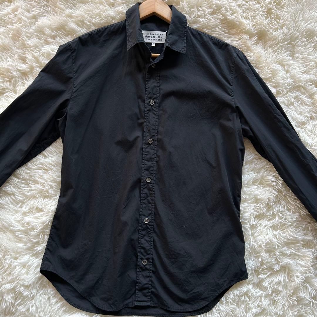 Maison Margiela 10 マルジェラ4ステッチ 黒シャツ 40