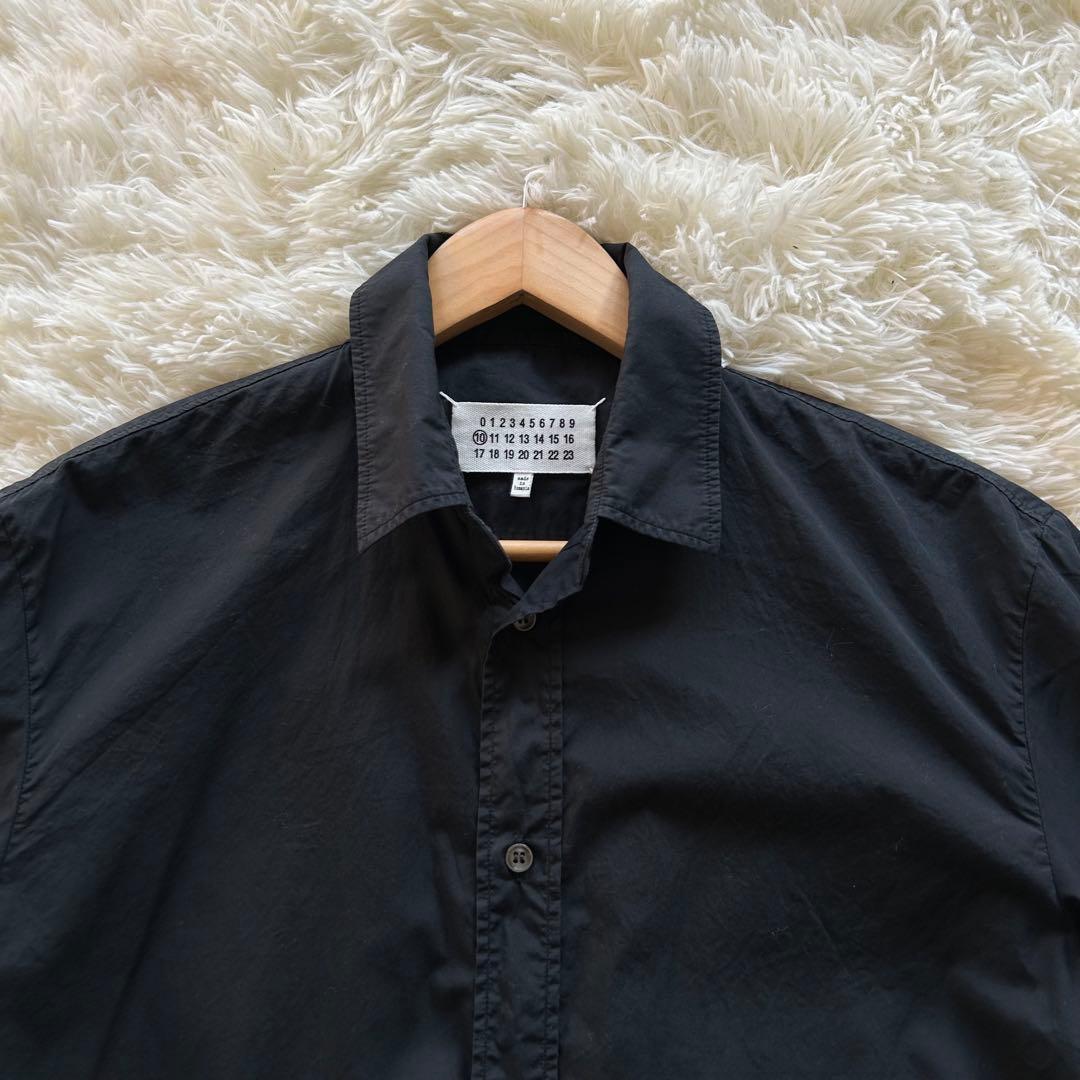 Maison Margiela 10 マルジェラ4ステッチ 黒シャツ 40