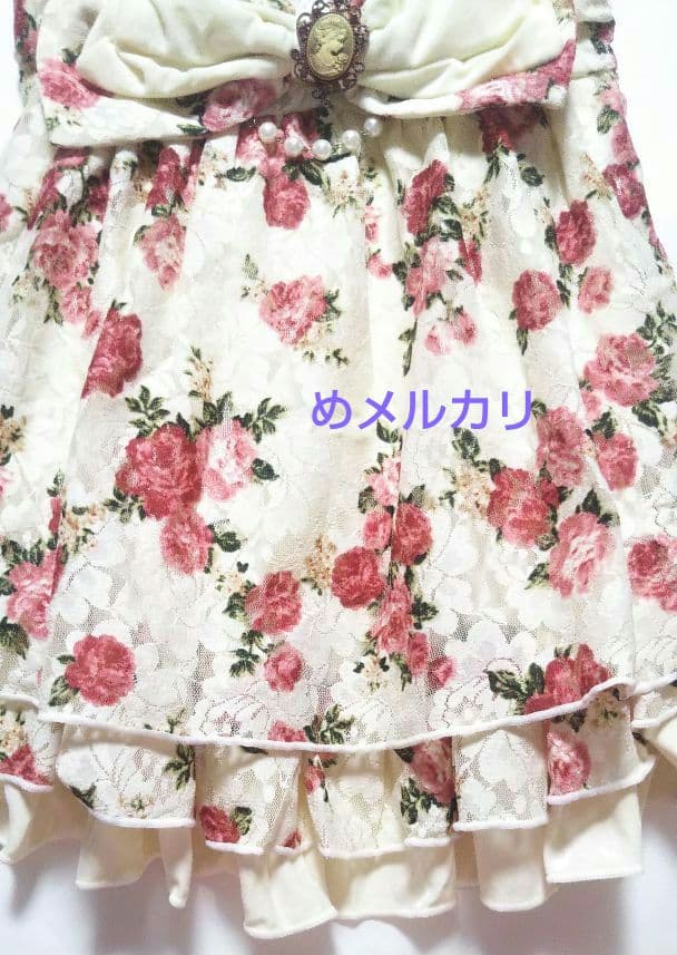 LIZ LISA リズリサ10周年 花柄 ビッグリボン キャミソール チュニック