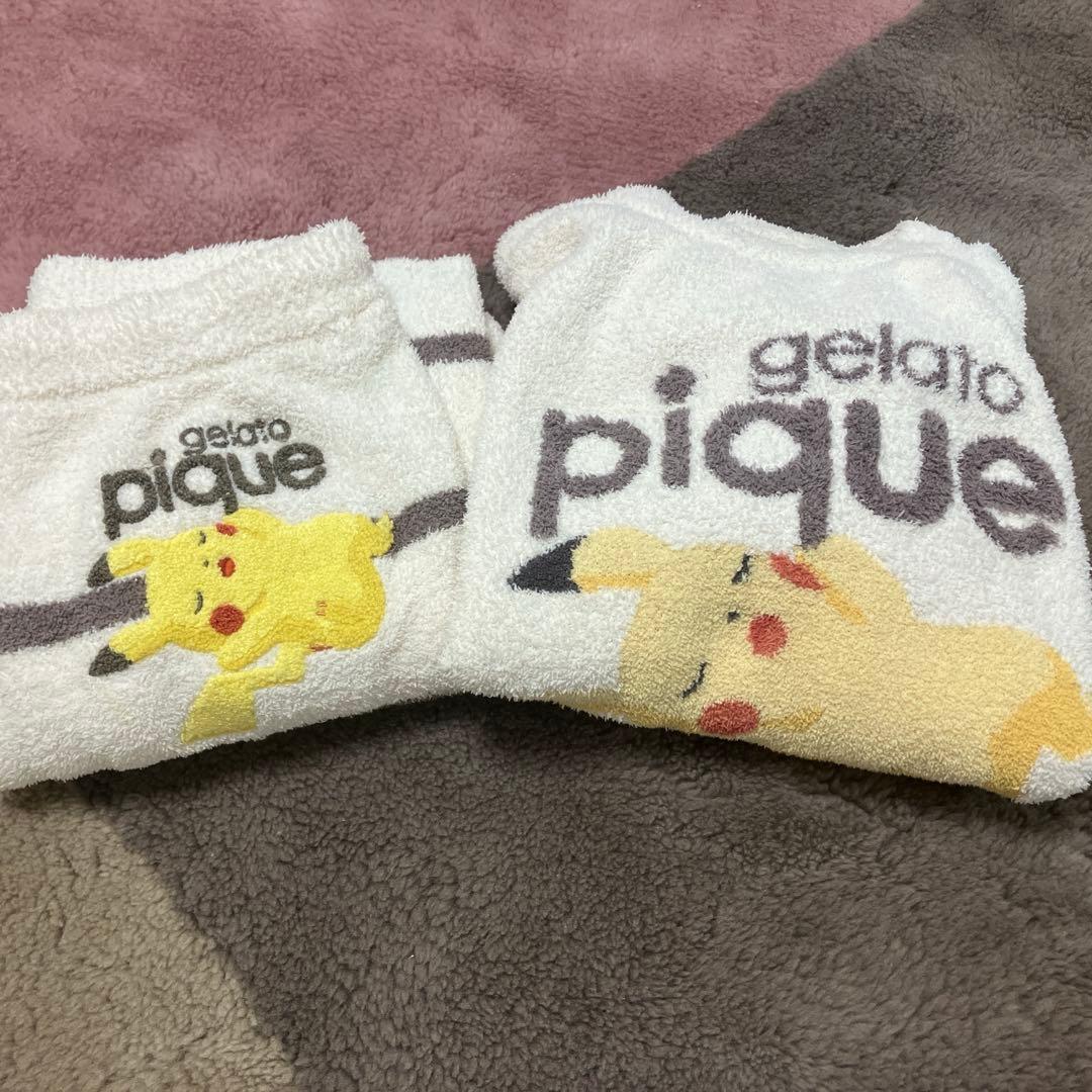 ジェラピケ ポケモン ベビモコジャガードプルオーバー&ロングパンツ