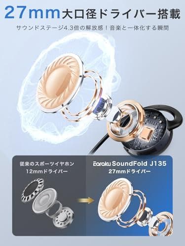 Earaku (イアラク) オープン イヤホン bluetooth ワイヤレスm