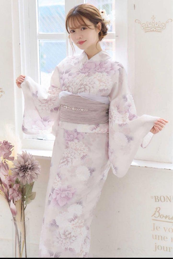 花乙女薄ベージュ地