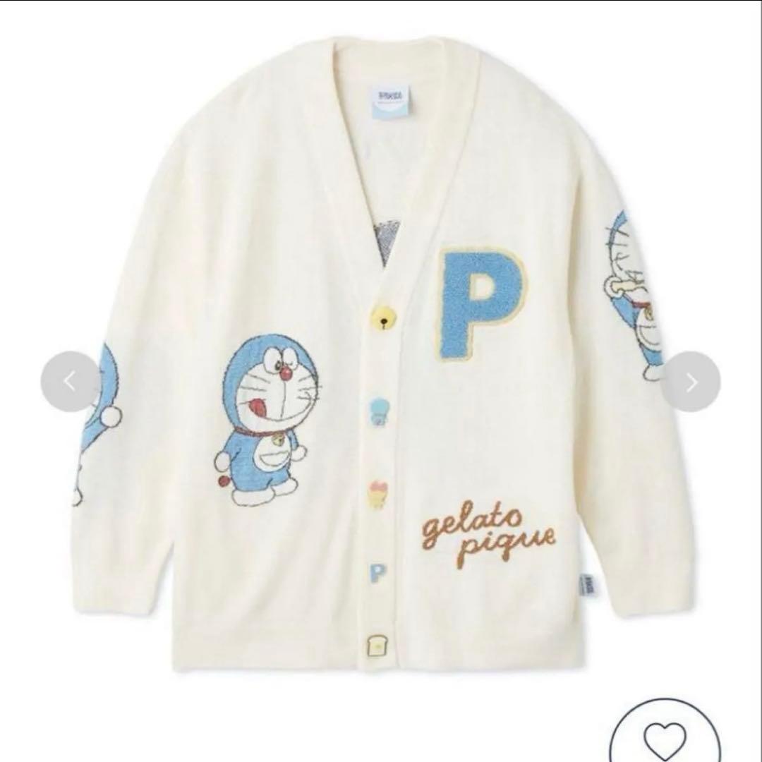 ジェラートピケ　ドラえもん　カーディガン　ユニセックス　SM ジェラピケ　ドラミ