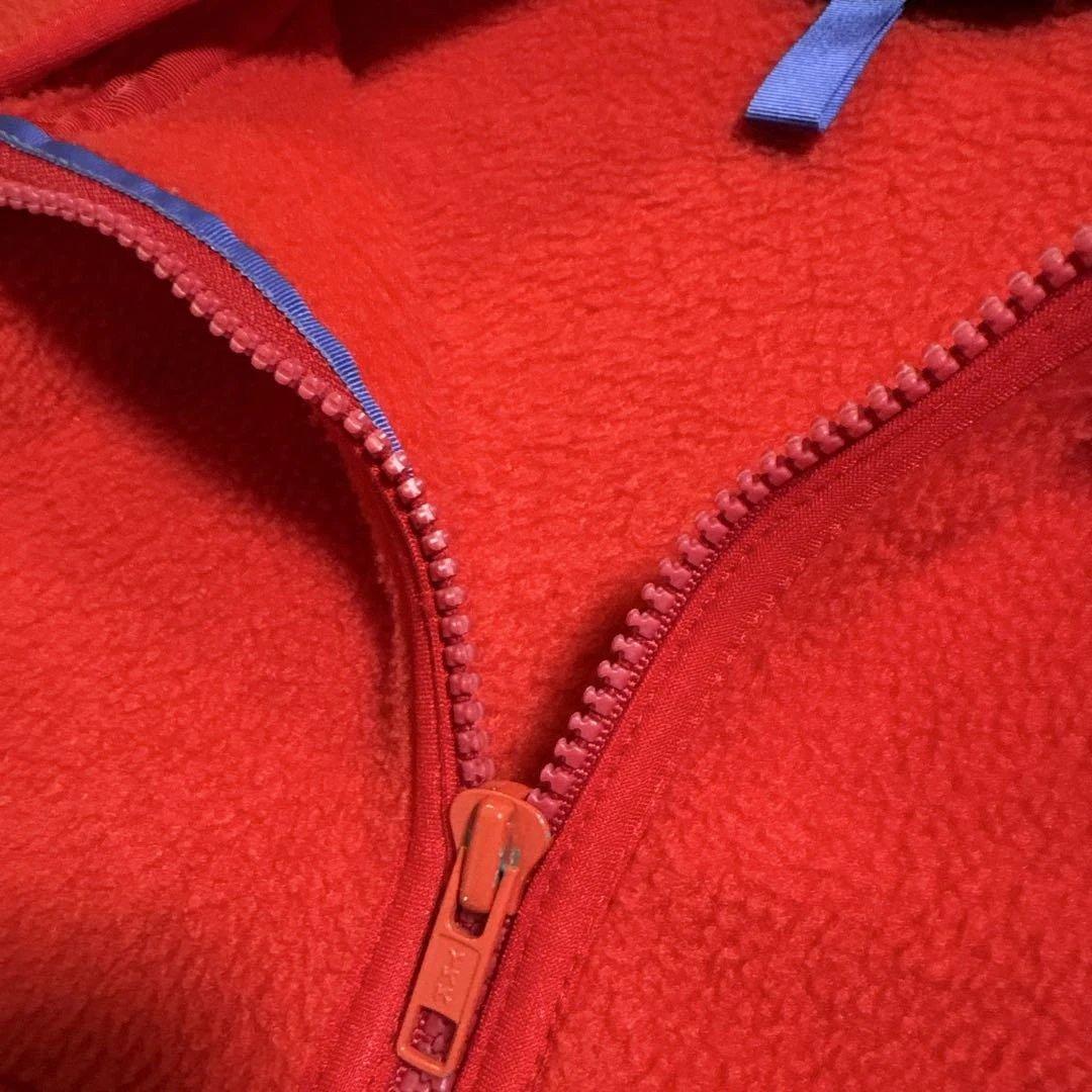 patagonia USA製　フリースベスト　シンチラ　赤　アメリカ製　古着