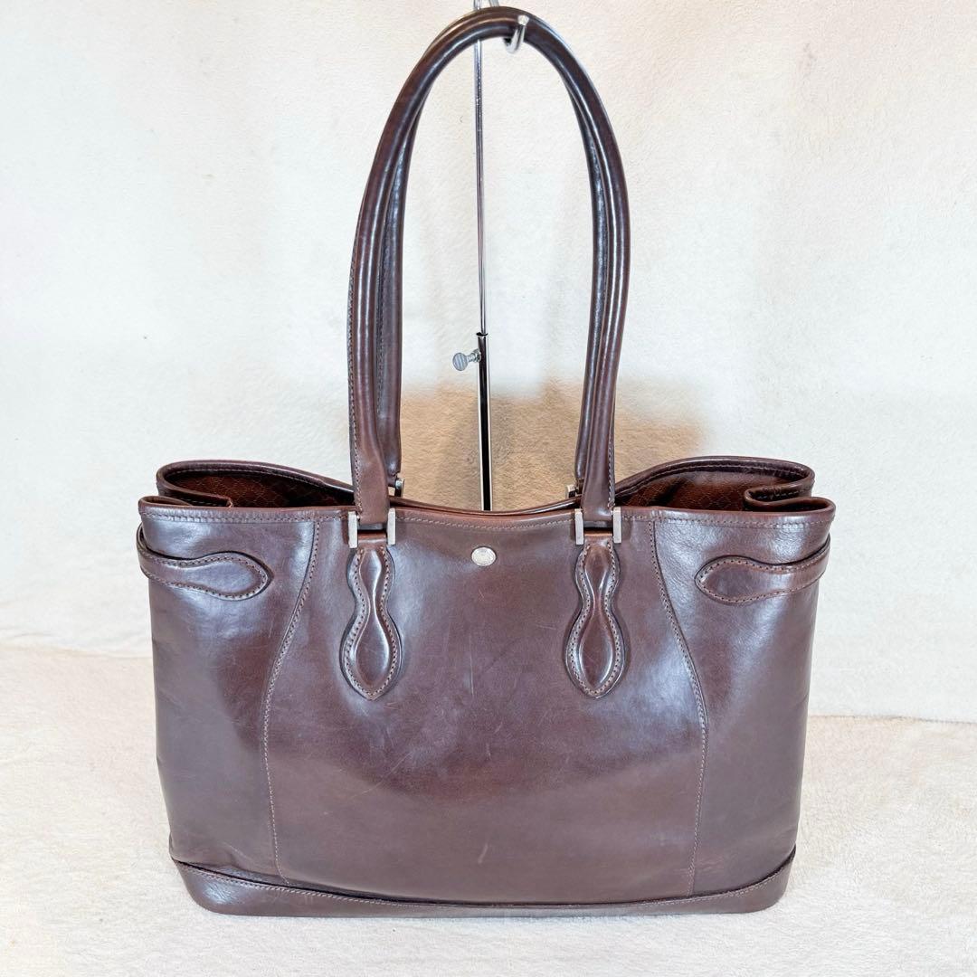 WILDSWANS ワイルドスワンズ ドラッカー レザー トートバッグ ブラウン