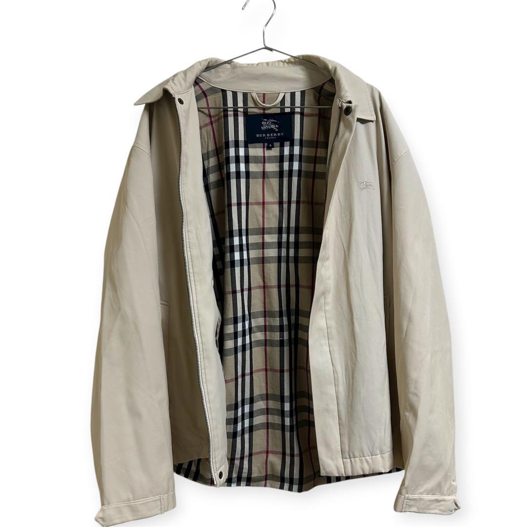 【BURBERRY LONDON 】ノバチェック ドリズラー スイングトップ L