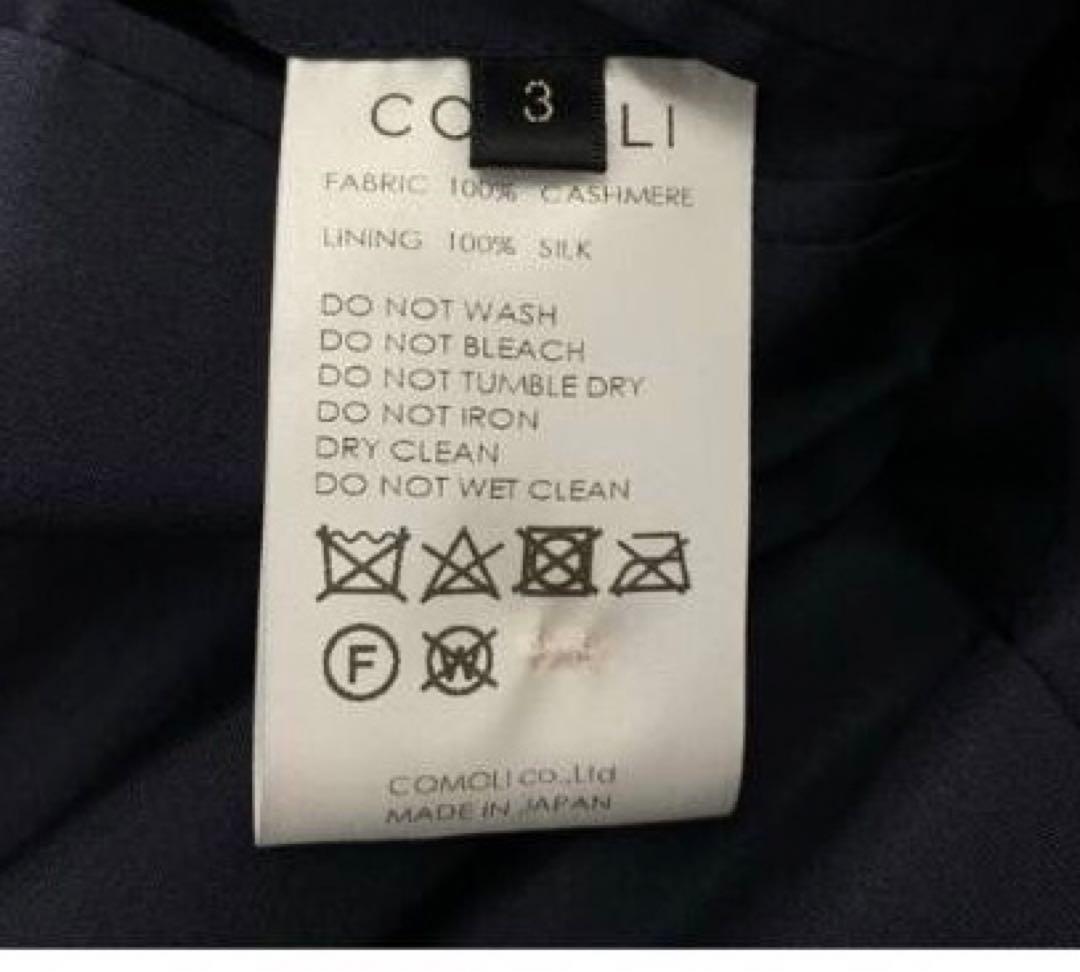 comoli コモリ　カシミヤショールカラーコート