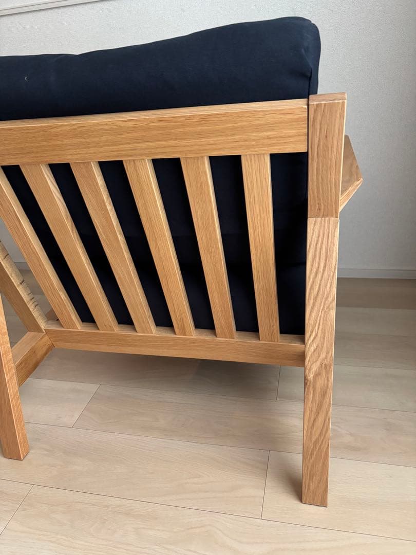 専用 無印良品 ソファ本体木製フレームフェザーポケットコイル 1シーター