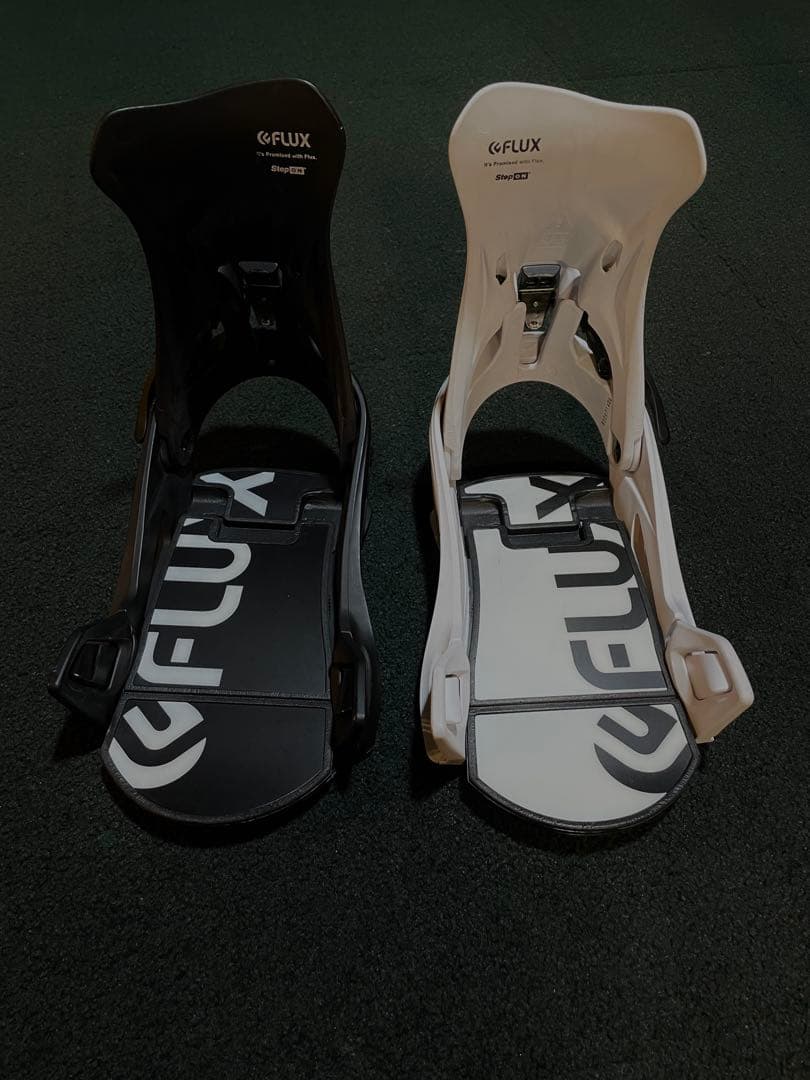 FLUX Step On MEN’S Mサイズ ステップオンビンディング　黒&白