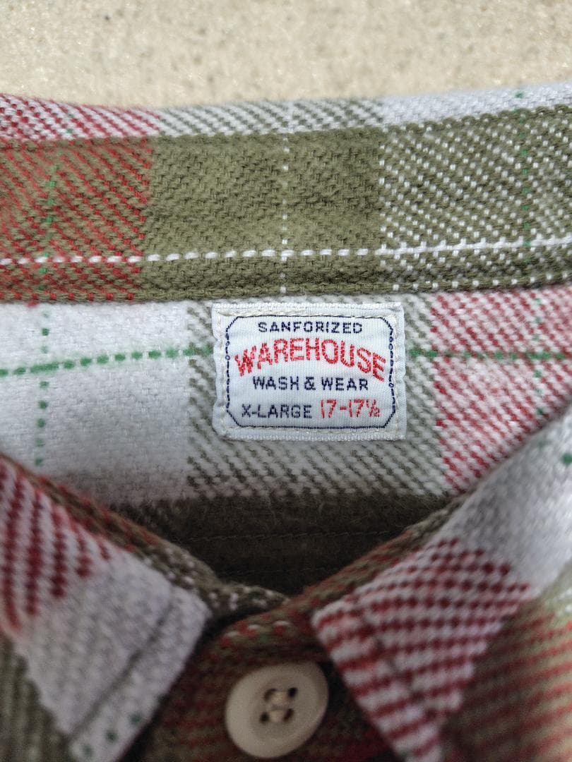 WAREHOUSE ウエアハウス ネルシャツ 42 XL