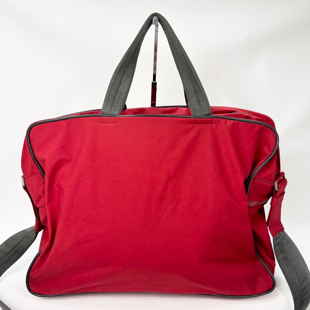 美品✨プラダスポーツ ナイロン 2way ボストンバッグスポーツバッグ 赤