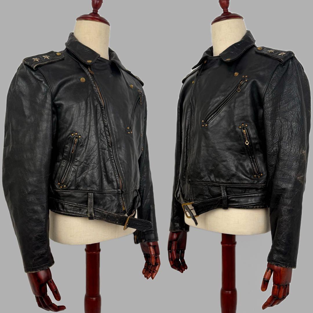 希少 CALIFORNIAN 50s 2スター レザーライダースジャケット 42