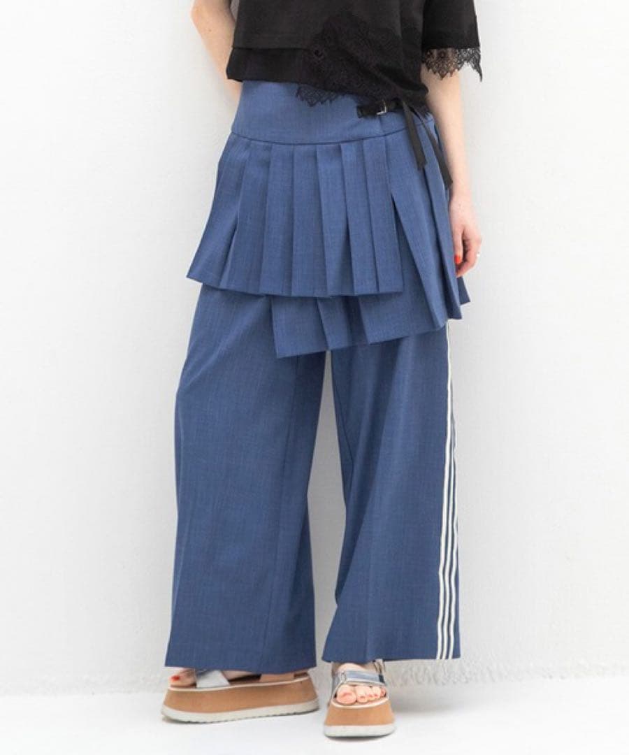 モ*ン様 AULA AILA プリーツスカートレイヤードパンツ