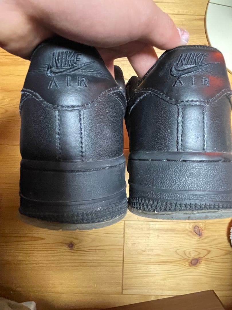 Nike Air Force 1 ブラック ピンクシューレース