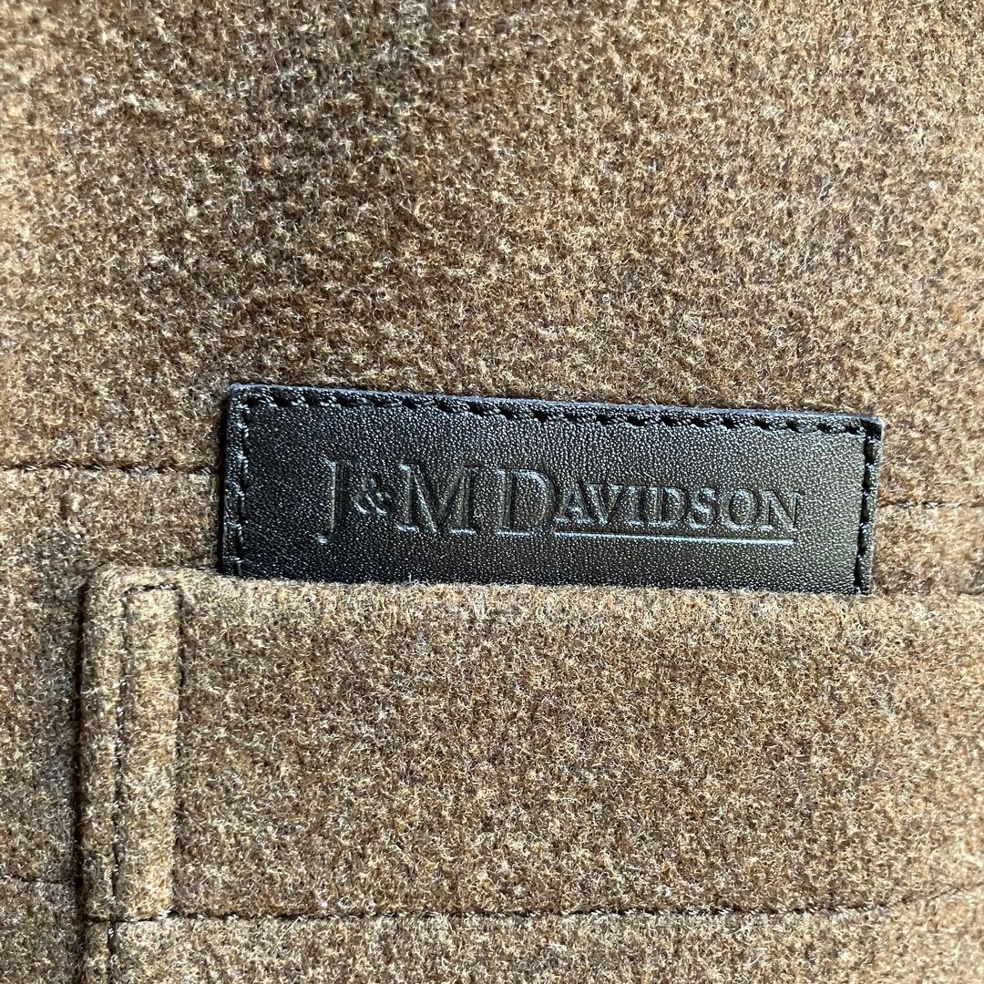 【美品✨ウール100%】J &M DAVIDSON ダッフルコート ブラウン