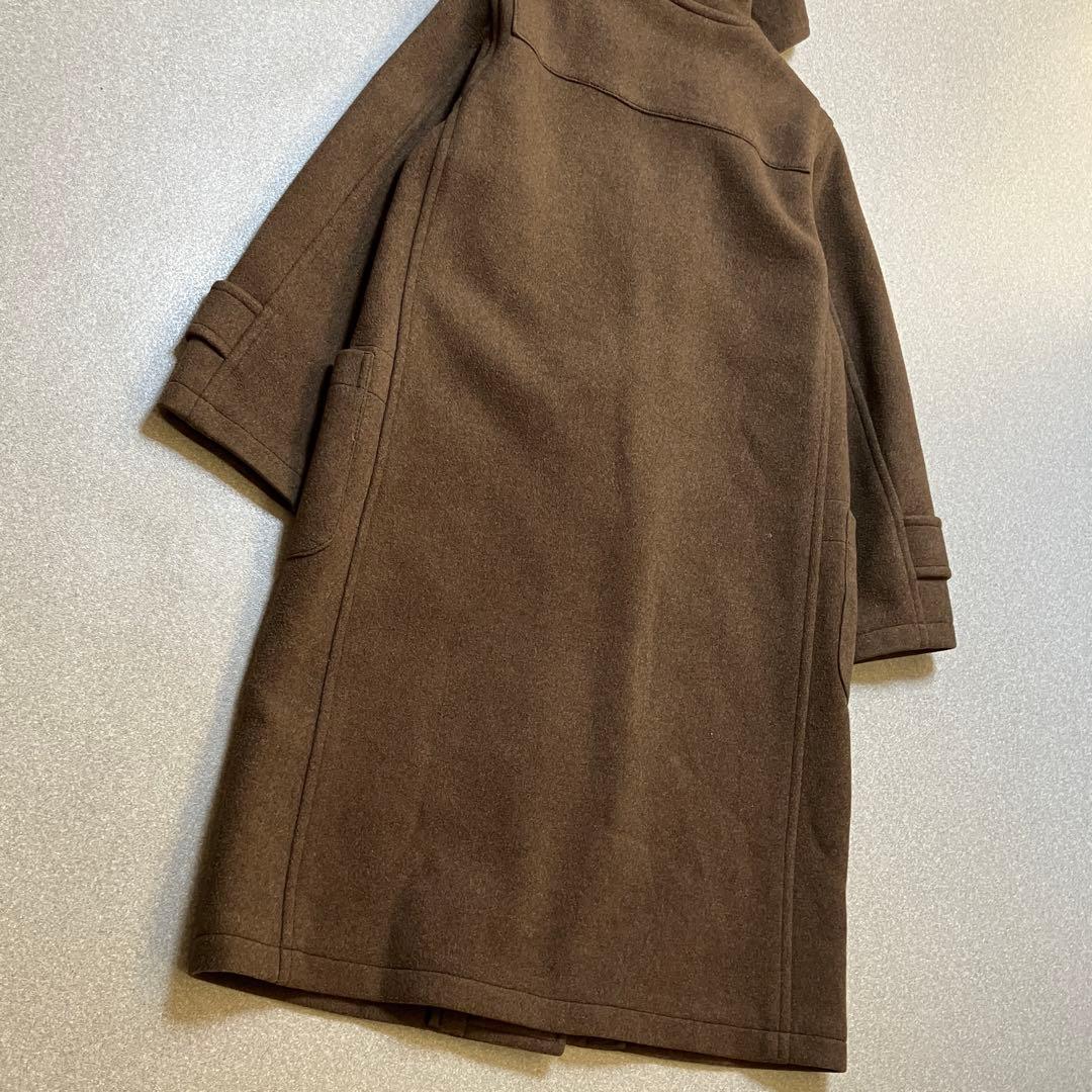 【美品✨ウール100%】J &M DAVIDSON ダッフルコート ブラウン