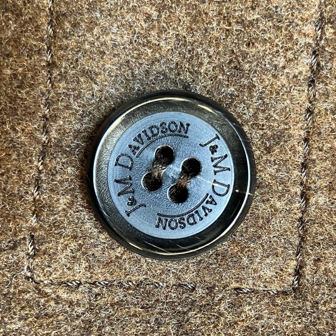 【美品✨ウール100%】J &M DAVIDSON ダッフルコート ブラウン