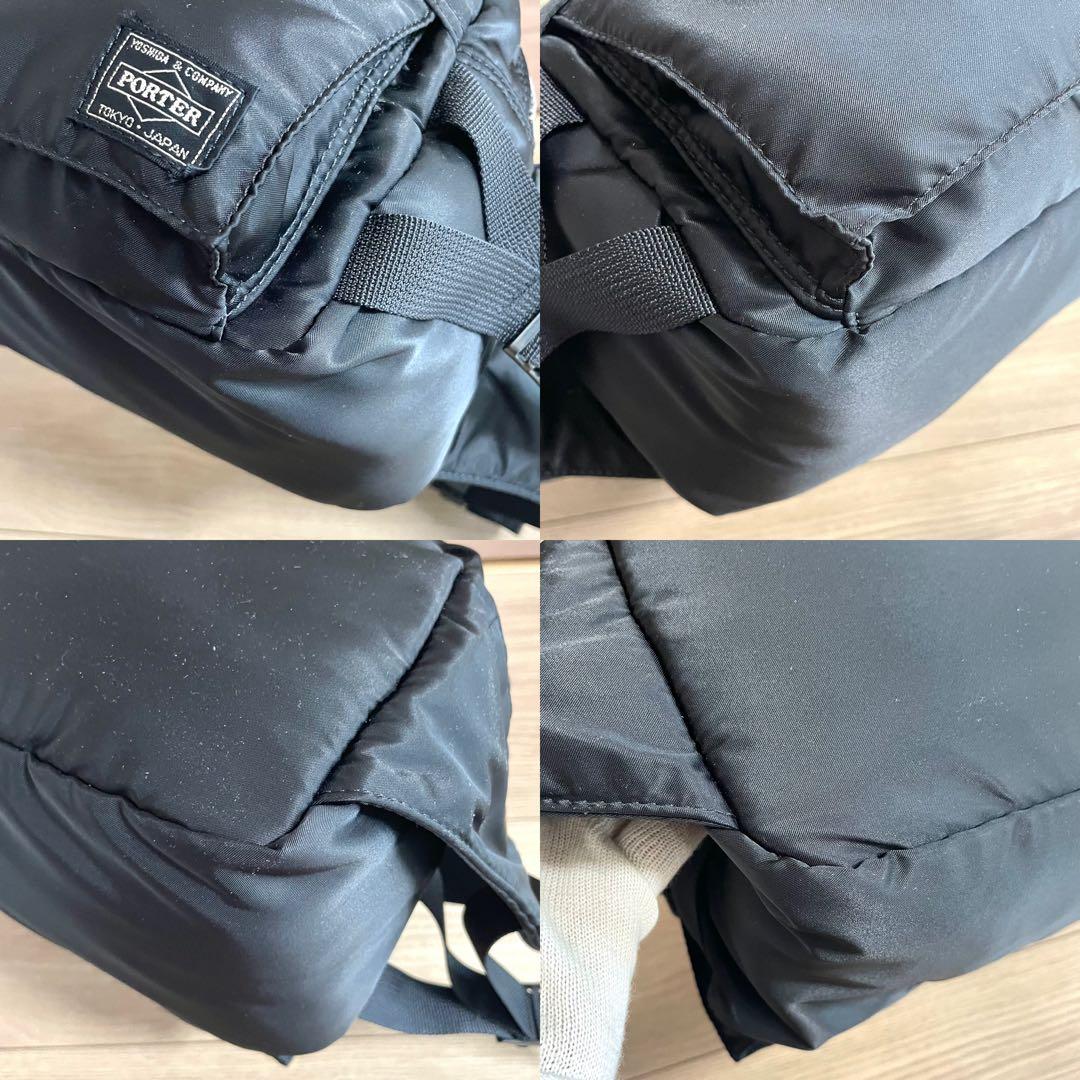 未使用級/PORTER ポーター　ボディバッグ　タンカー　ブラック　ナイロン