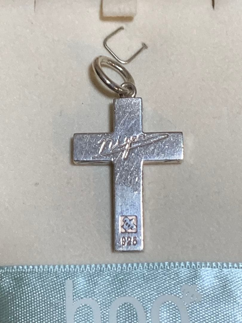 【hoo】鍛造ハワイアンジュエリー [手彫り] プルメリアクロス　ペンダント