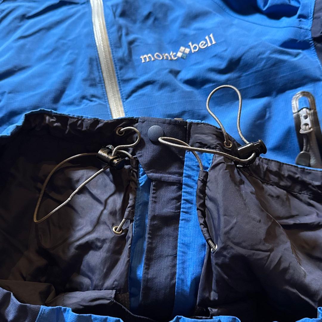 montbell ストームパーカ tech shell jacket S ブルー