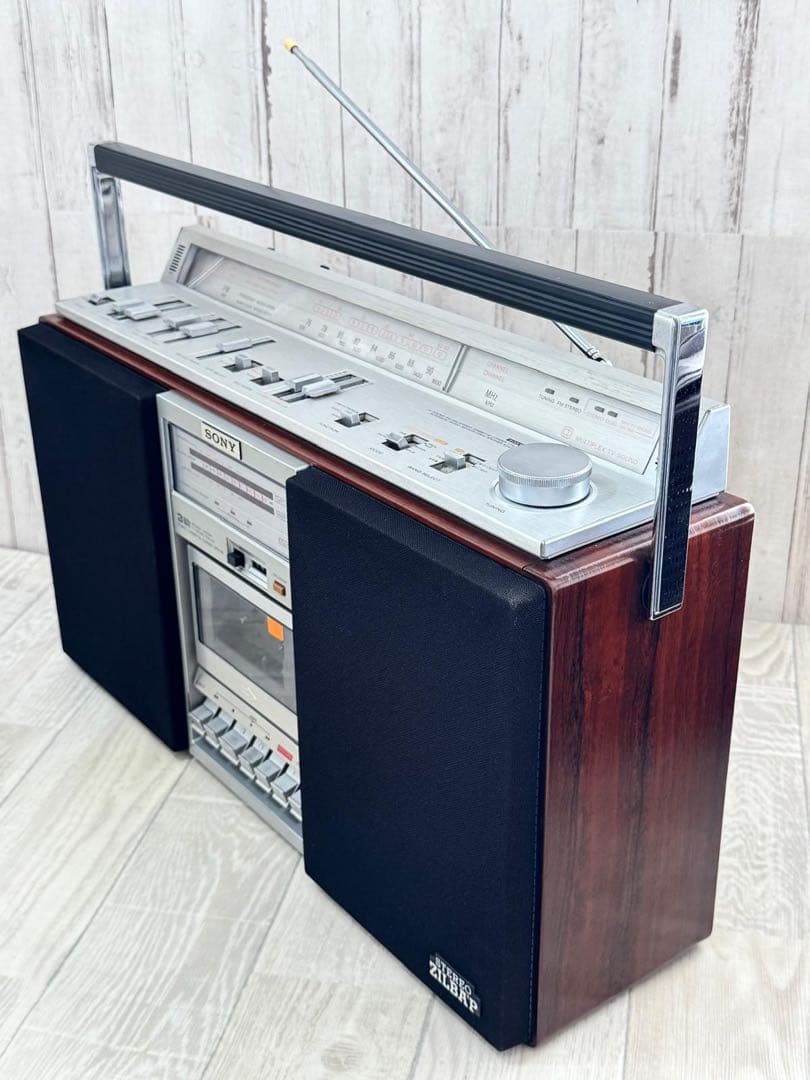 動作品SONY ZILBAP ラジカセCFS-V8 レトロラジオレアカバーレトロ