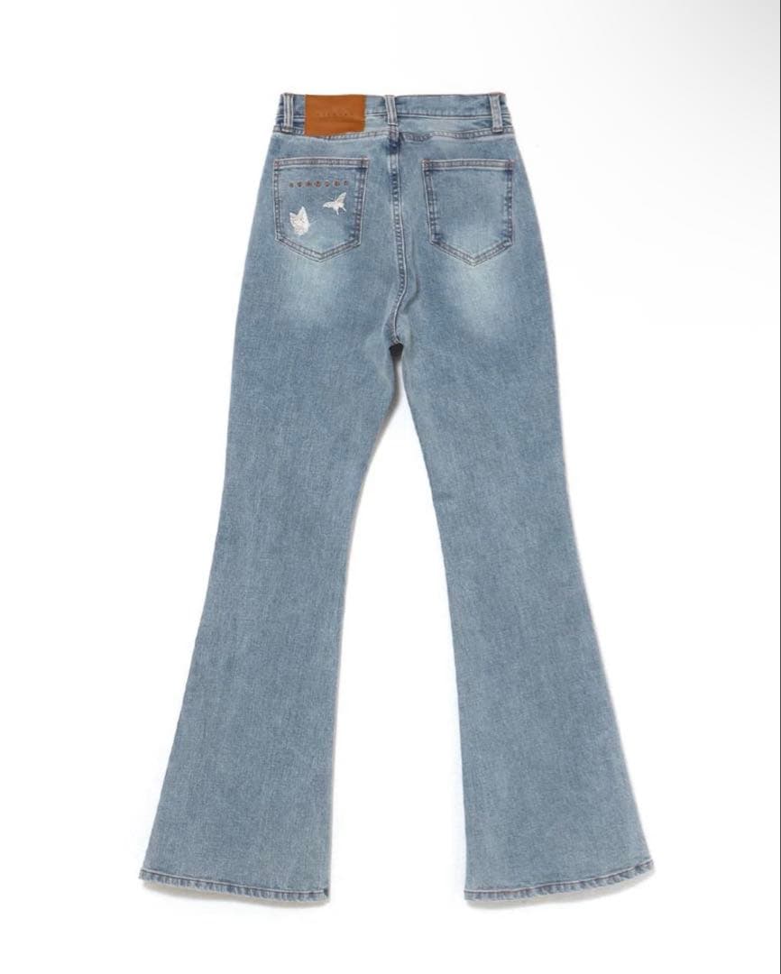 パンツ Navi flare denim andmary