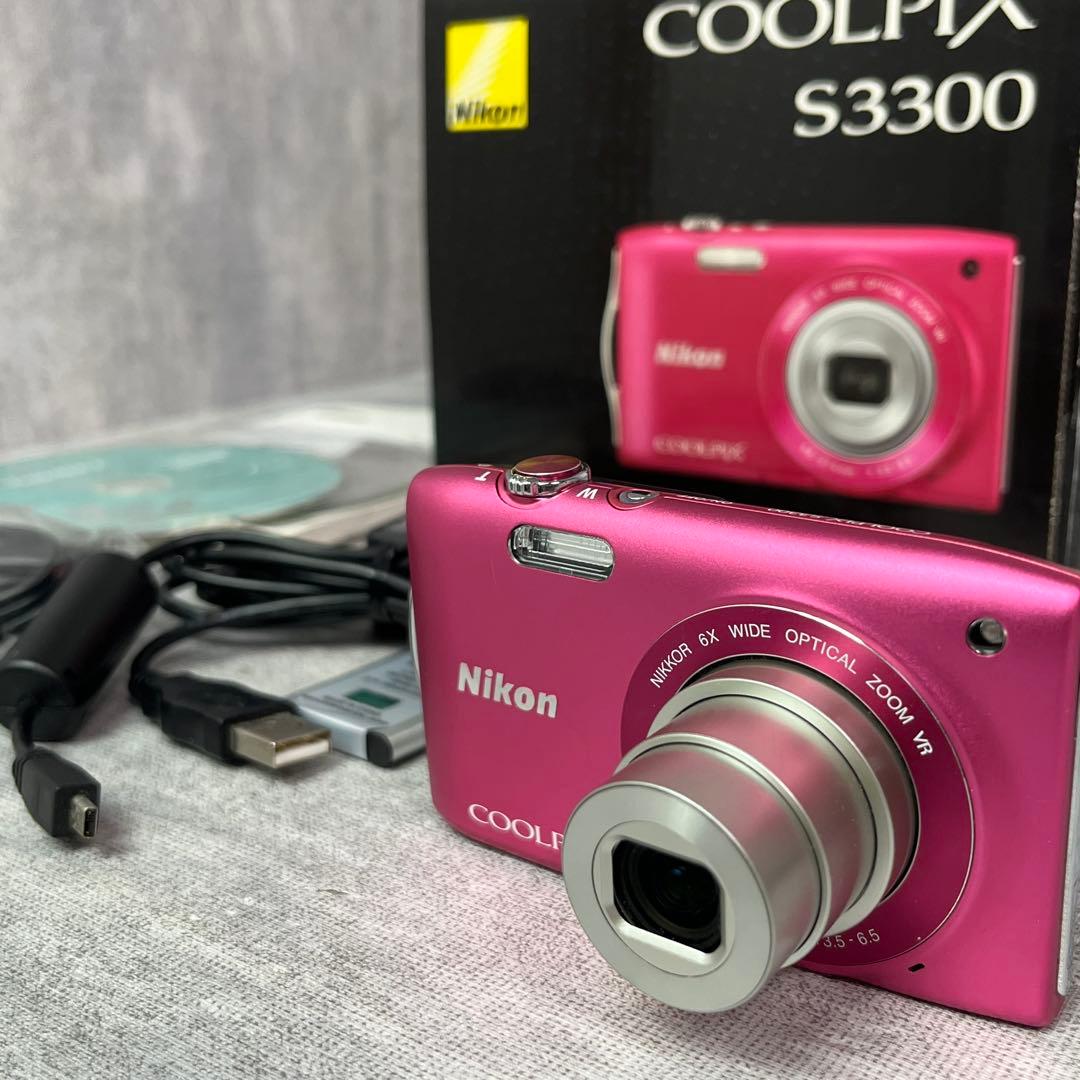 Nikon COOLPIX S3300 PK ストロベリーピンク デジカメ
