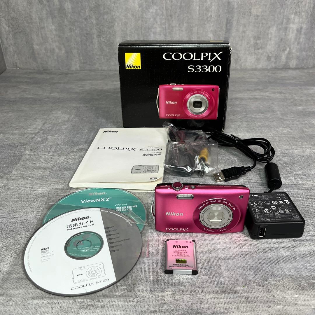 Nikon COOLPIX S3300 PK ストロベリーピンク デジカメ