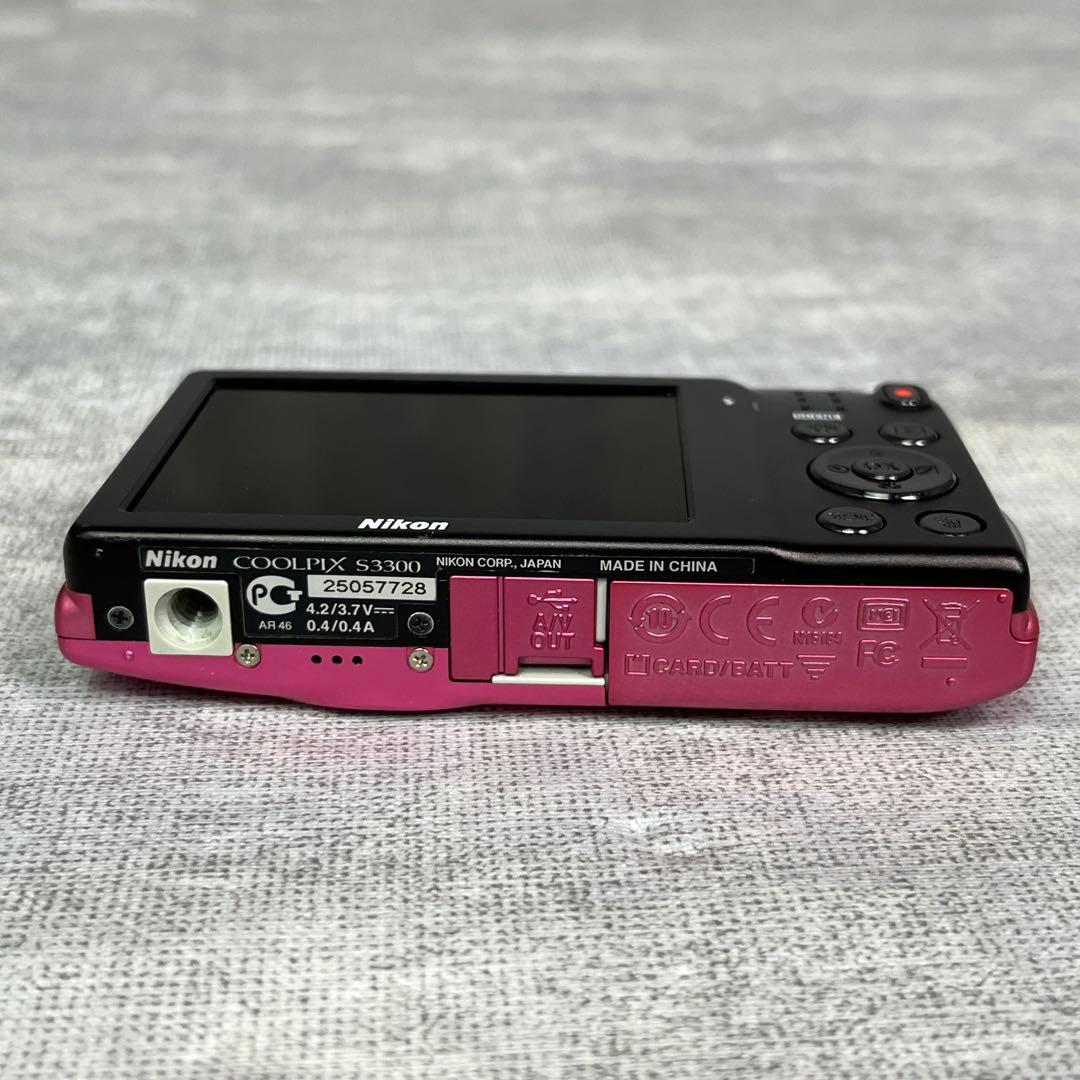 Nikon COOLPIX S3300 PK ストロベリーピンク デジカメ
