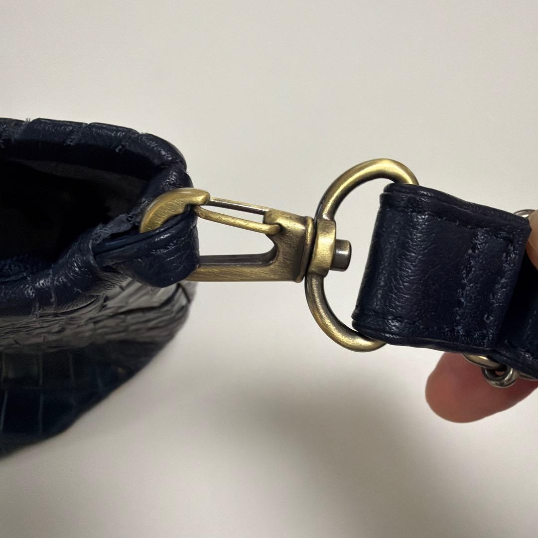Ibiza ネイビー クロコダイル ハンド、ショルダー 2way 未使用品！