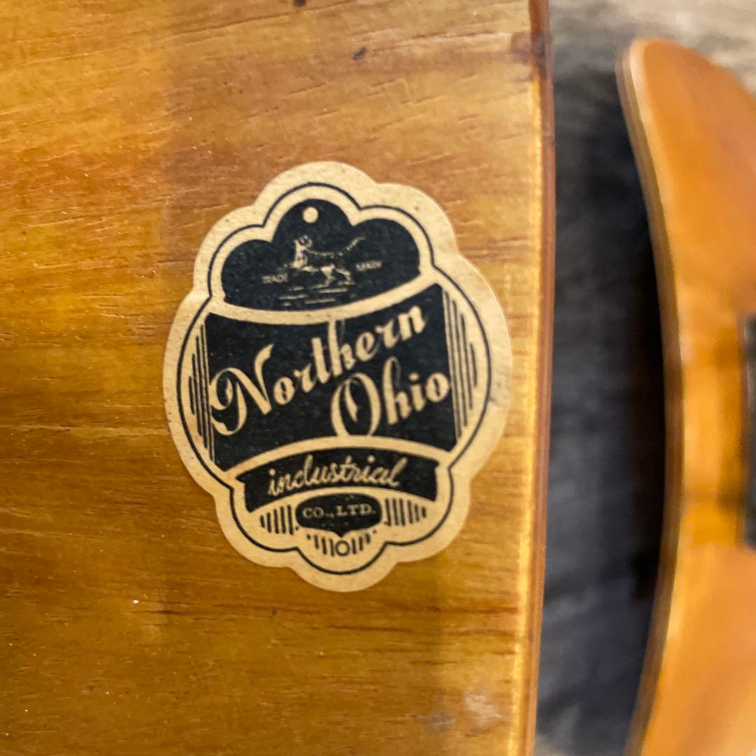 木製座面椅子　アンティーク ノーザンオハイオドレスチェア本物です　錆あり