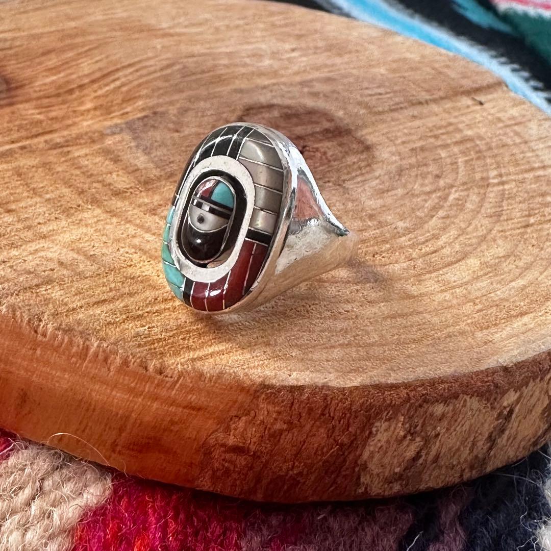 Don Dewa ズニ族 希少 18号 ドンデワ スピナーサンフェイス インレイ