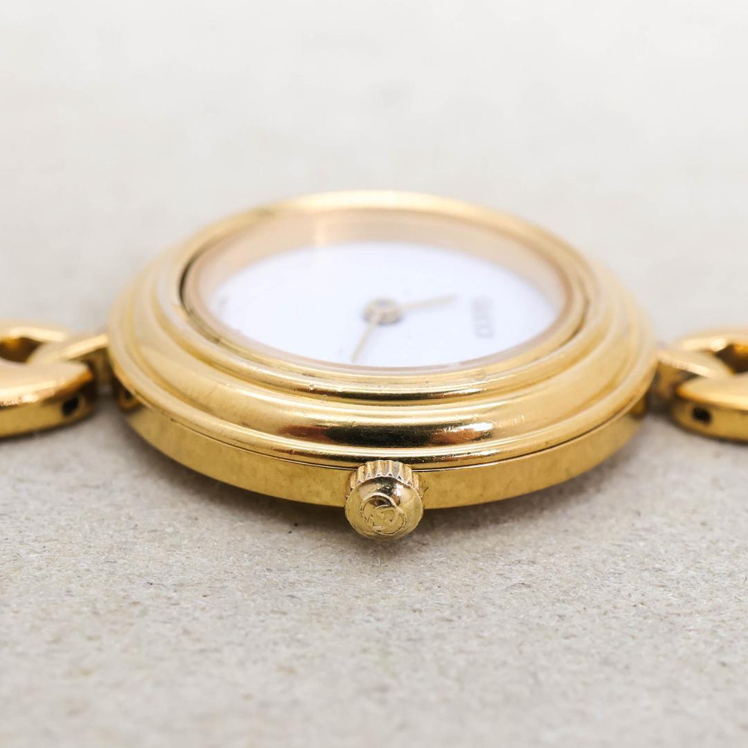 稼働 GUCCI 腕時計 チェンジベゼル チェーンブレス アンティーク 2485