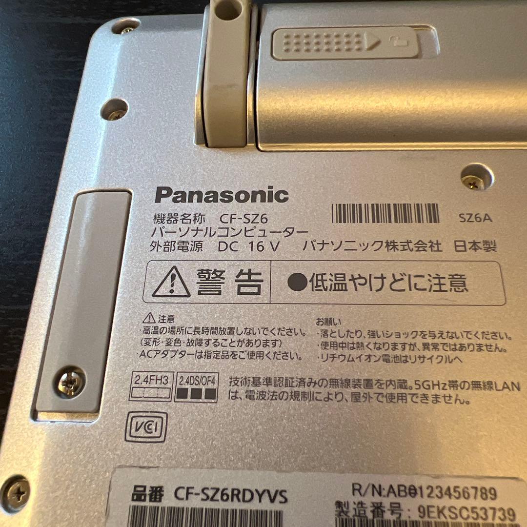 Windowsノート本体 Let's Note CF-SZ6 Win11 office2021 pro