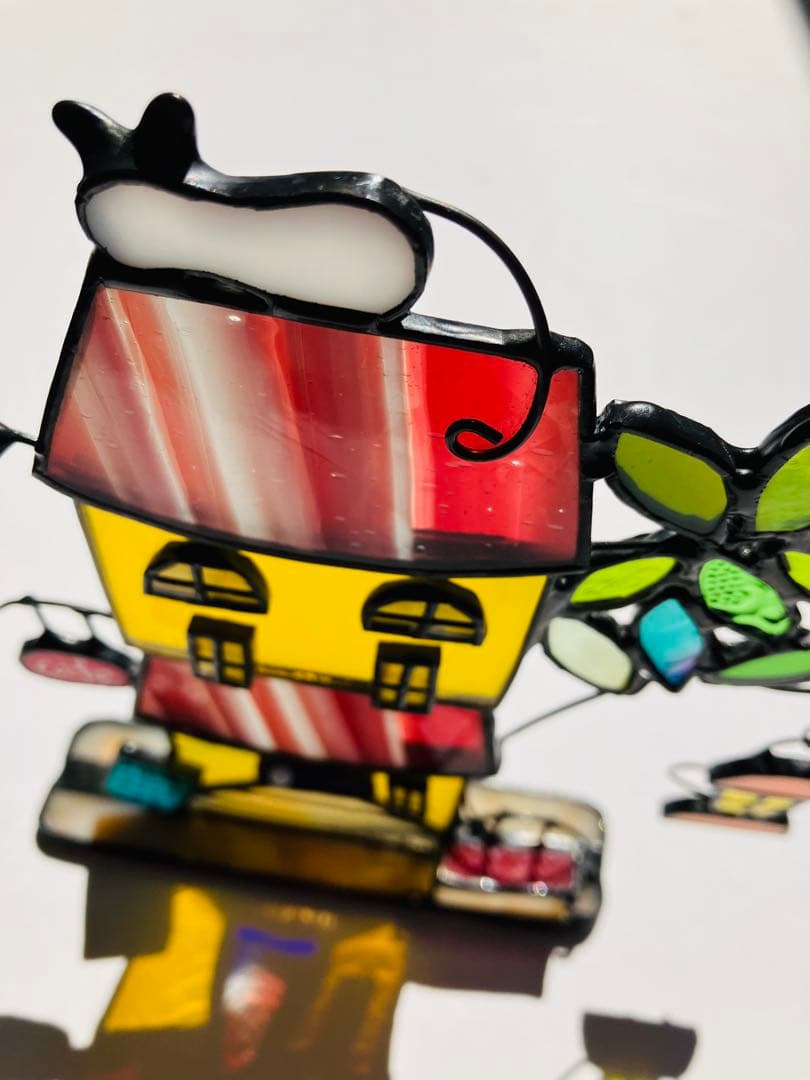 ステンドグラス　cafe4点