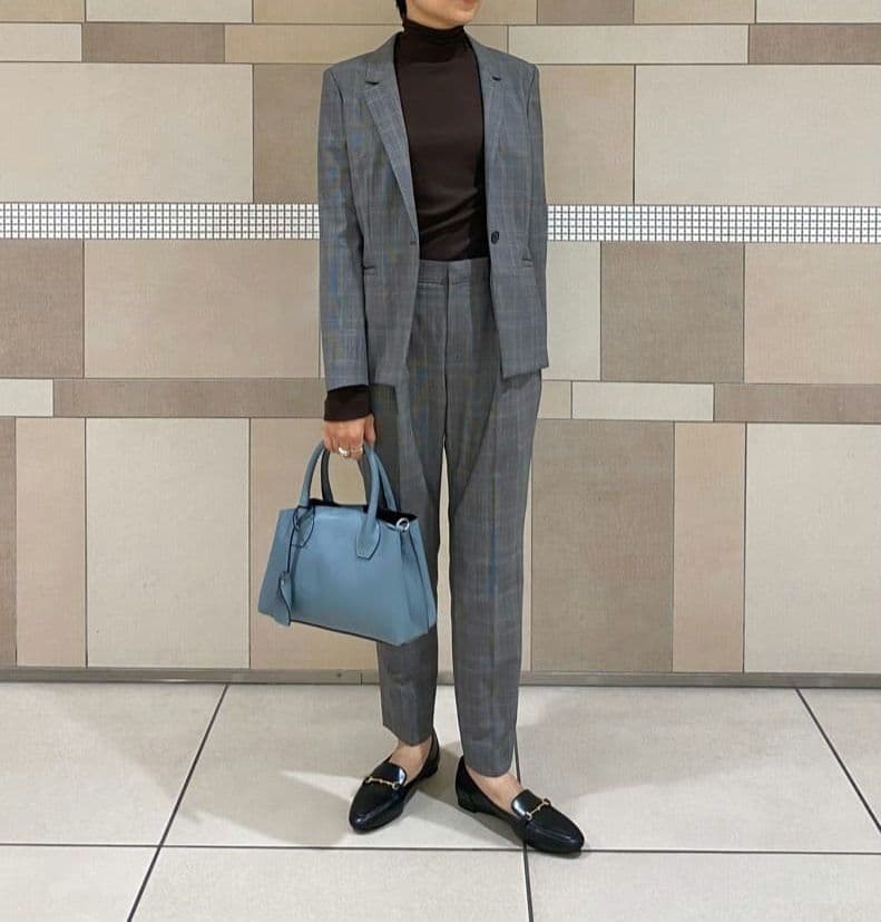 美品✨グリーンレーベルリラクシング カチリラ グレンチェック セットアップ XL