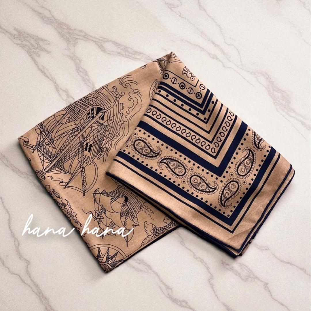 大判 ウール シルク ストール 羽織り ネイビー 紺 ブラウン キャメル 130