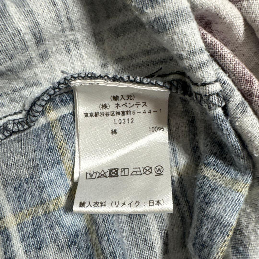 Rebuild by Needles チェックシャツ