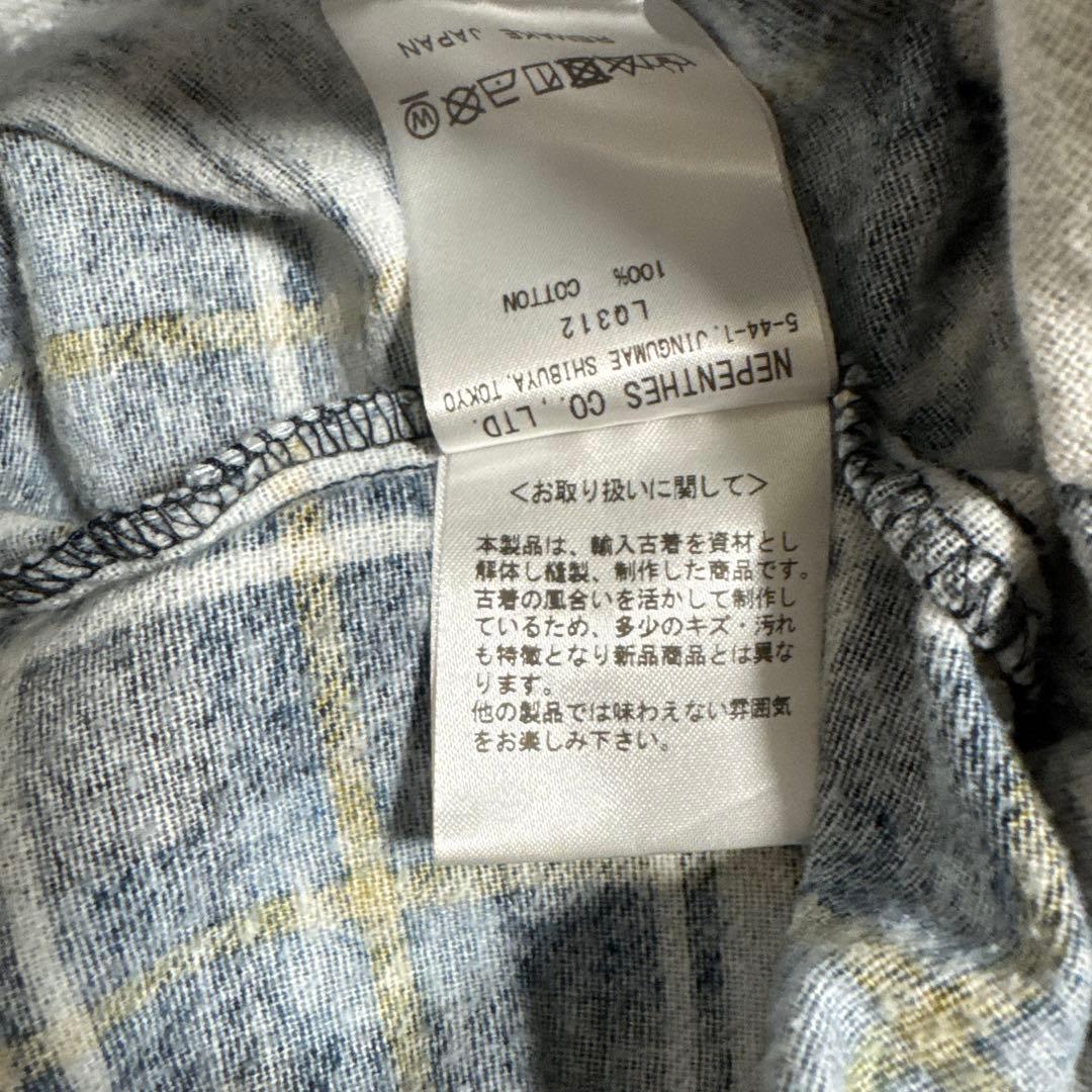 Rebuild by Needles チェックシャツ