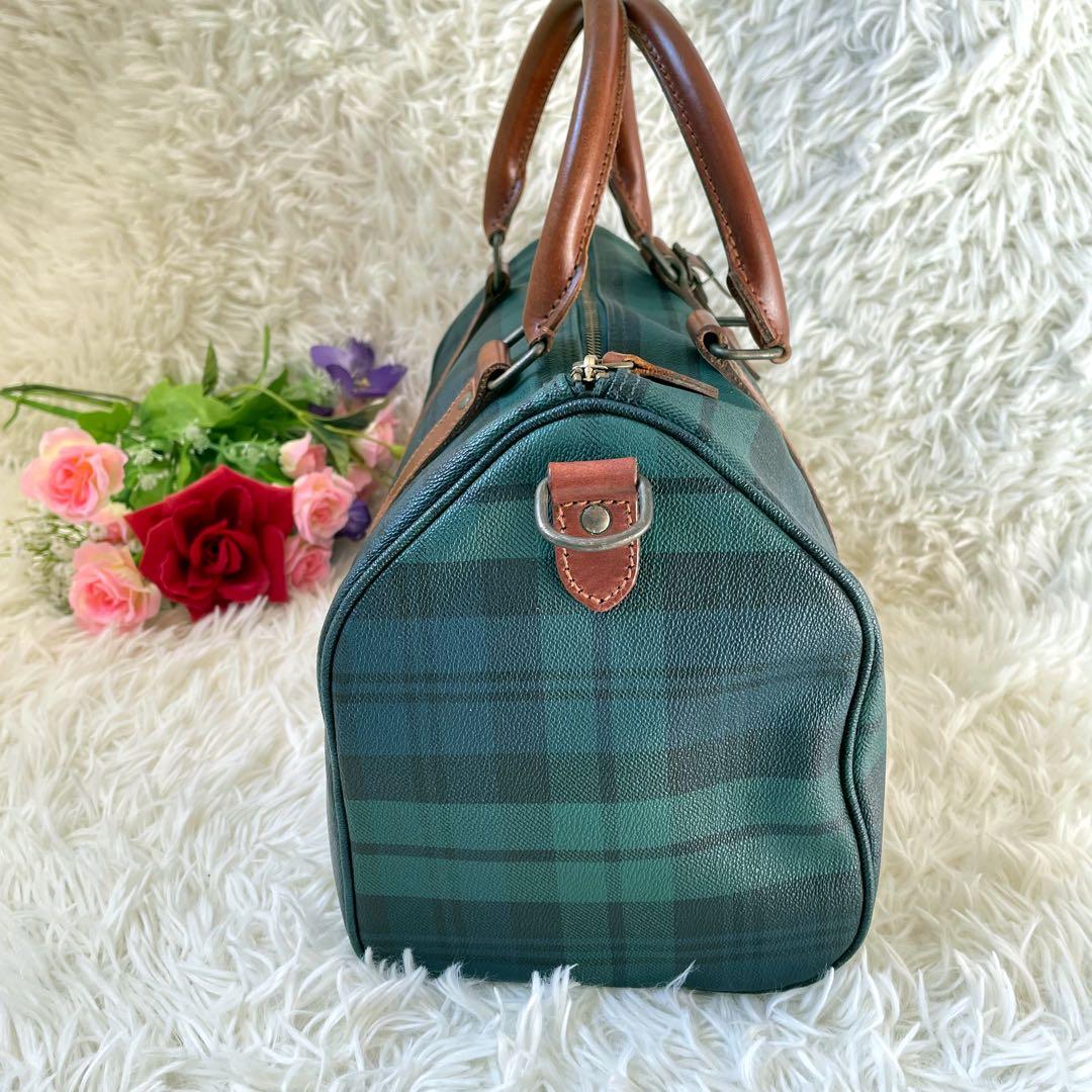 POLO RALPH LAUREN ブラックウォッチ柄ミニボストンバッグ